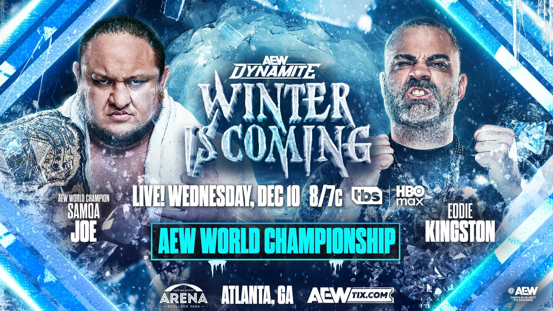 Samoa Joe vs. Eddie Kingston en AEW Winter Is Coming 2025 - AEW