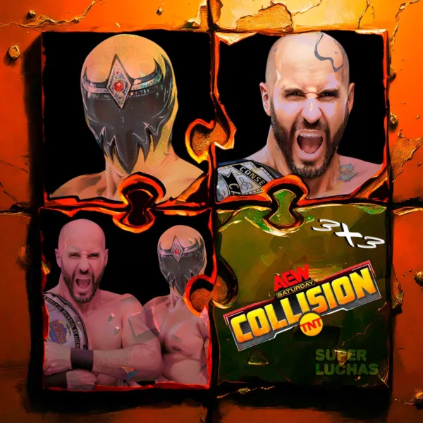3x3 AEW Collision 6 de diciembre 2025 | Claudio Castagnoli vs. Máscara Dorada