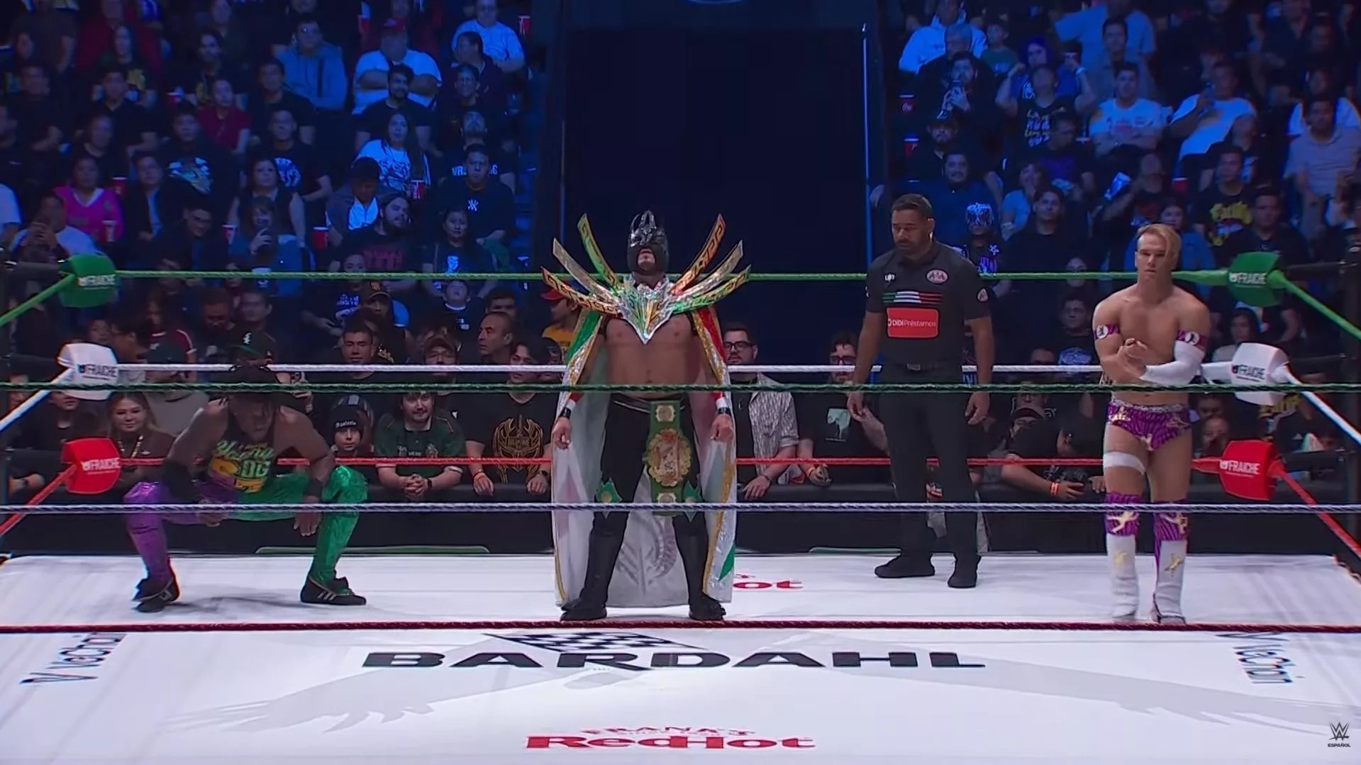 AAA Guerra de Titanes 2025 Je'Von Evans Laredo Kid Cart Wheeler