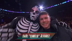 AAA Guerra de Titanes 2025 La Parka y Saúl Canelo Álvarez