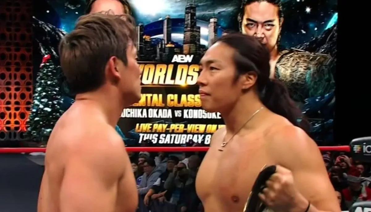 AEW Collision 25 diciembre 2025 Kazuchika Okada Konosuke Takeshita