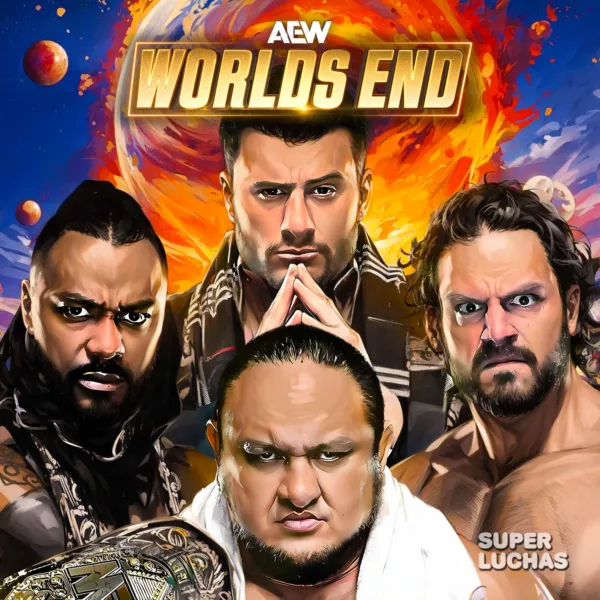 Cobertura y resultados AEW WORLDS END 2025 | Samoa Joe vs. Hangman vs. Swerve vs. MJF