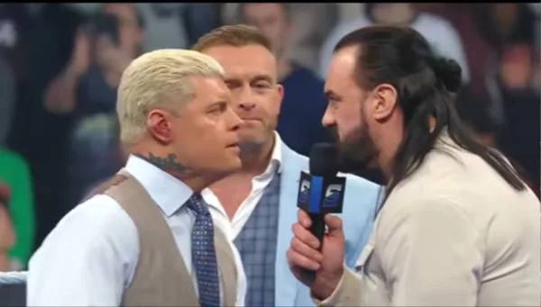 WWE SmackDown 26 diciembre 2025 Nick Aldis Cody Rhodes Drew McIntyre