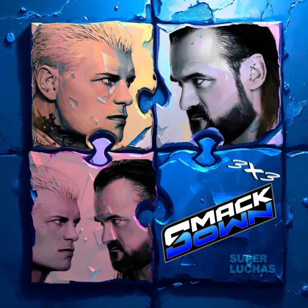 3x3 WWE SmackDown 9 de enero de 2026 | Cody Rhodes vs. Drew McIntyre