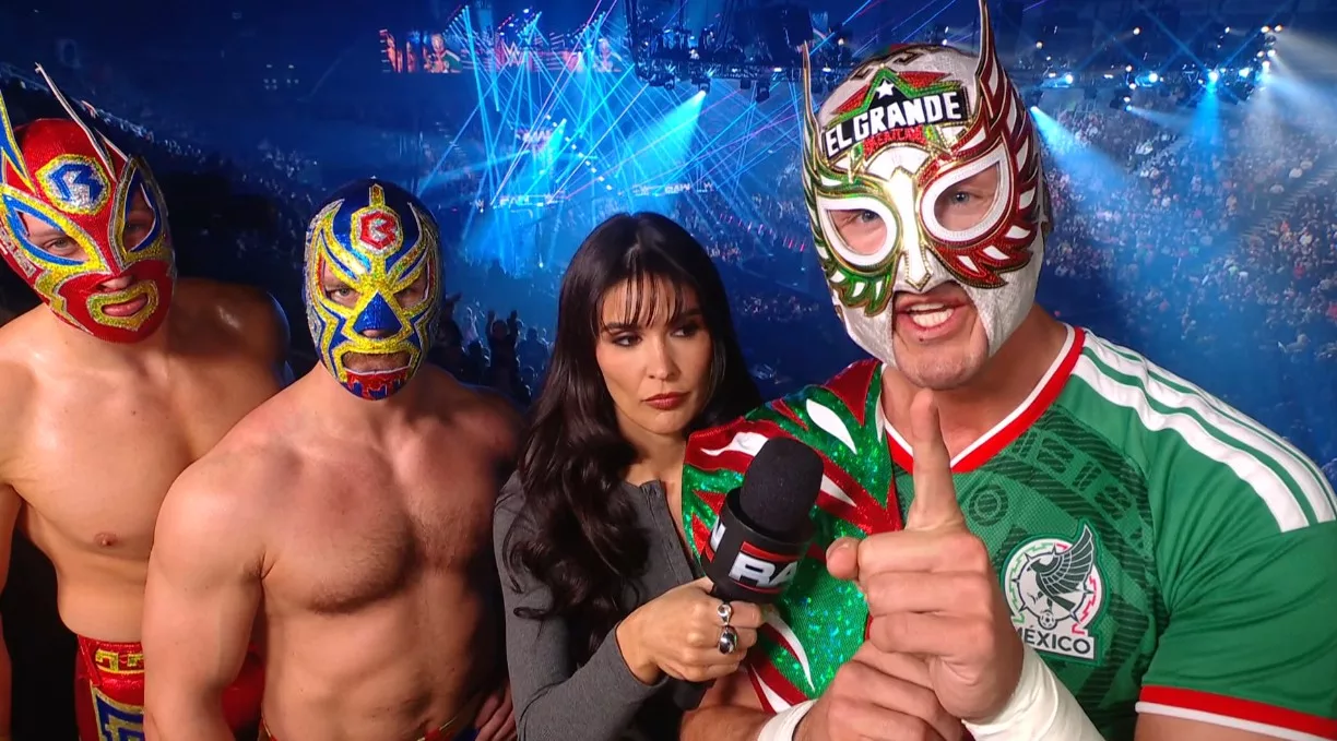 El Rayo Americano, El Bravo Americano, Cathy Kelley y El Grande Americano - WWE