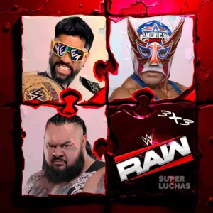 3x3 WWE Raw 23 de febrero 2026 | Jey Uso vs. Grande Americano vs. Bronson Reed