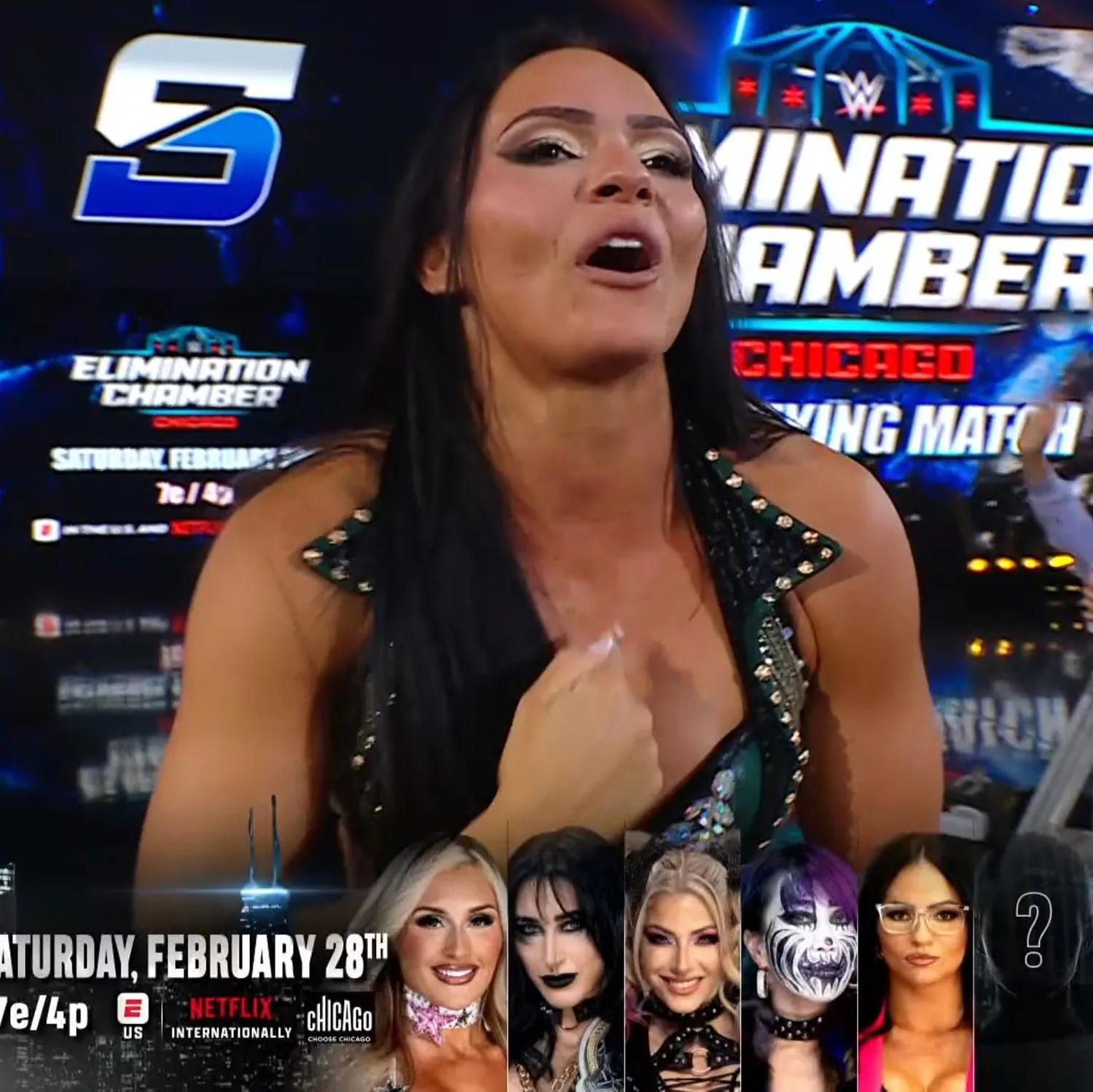 SmackDown: Kiana James venció a Charlotte Flair y Nia Jax y clasificó a Elimination Chamber