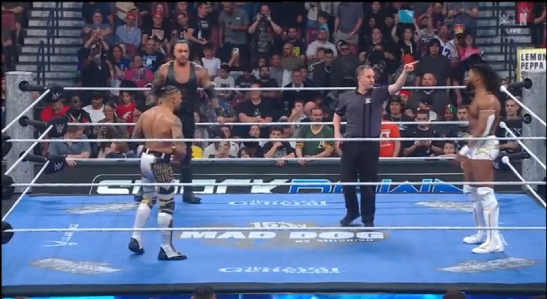 SmackDown Carmelo Hayes Damian Priest Trick Williams