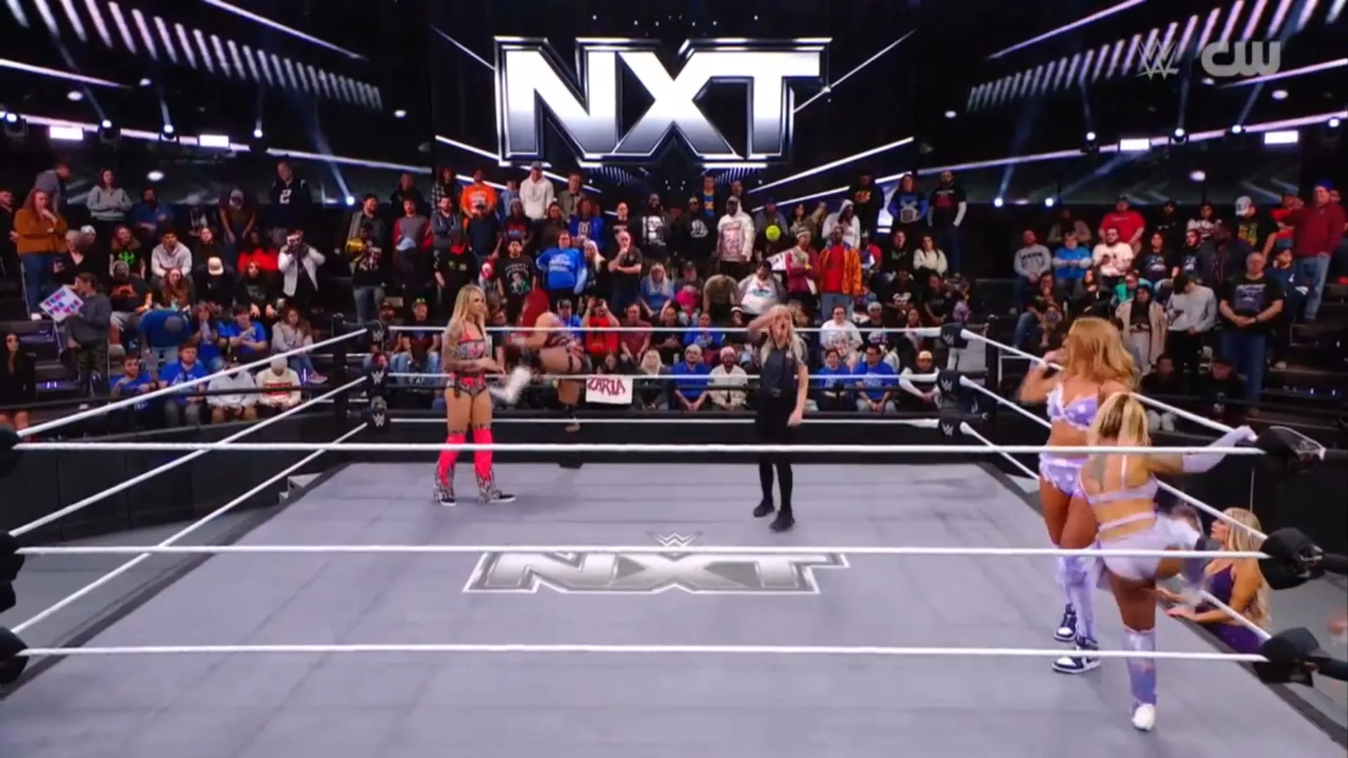 WWE NXT: The Elegance Brand venció a Sol Ruca y ZARIA, que se golpearon ...