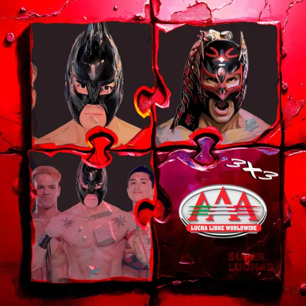 3x3 AAA 28 de marzo 2026 | Laredo Kid vs. Dragon Lee vs. Jack Cartwheel vs. TJP