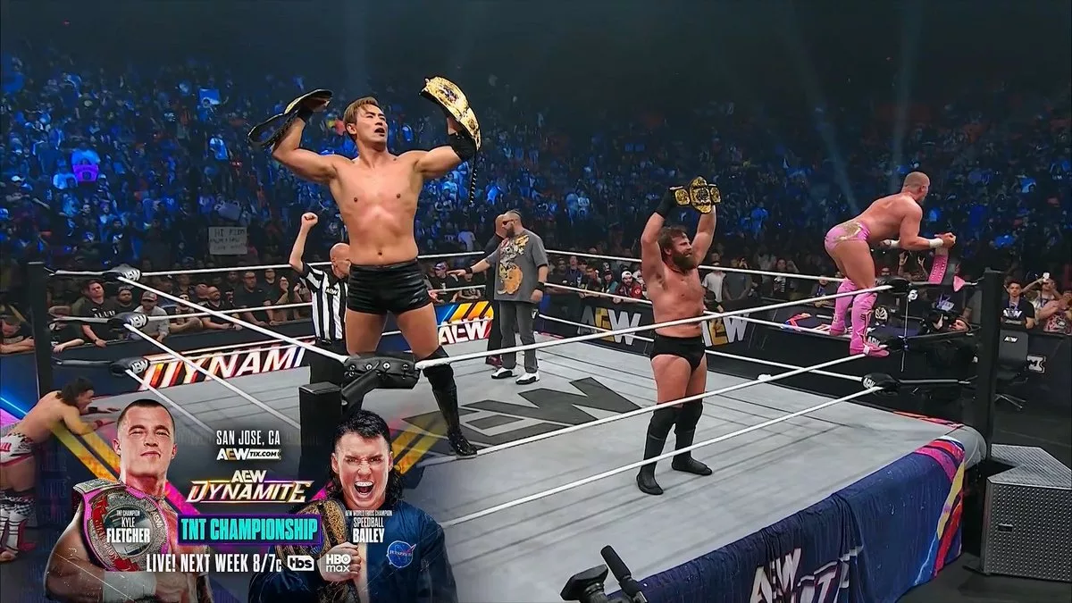 AEW Kazuchika Okada Mark Davis Kyle Fletcher Tríos 2