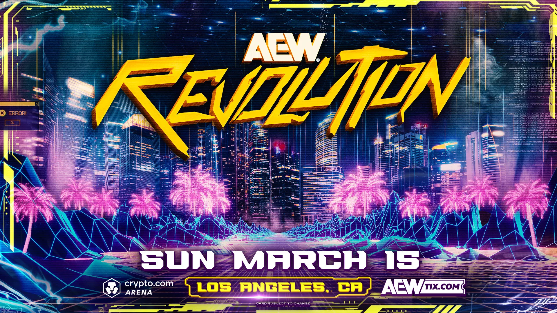 Primer vistazo: Cartelera AEW Revolution 15 de marzo 2026