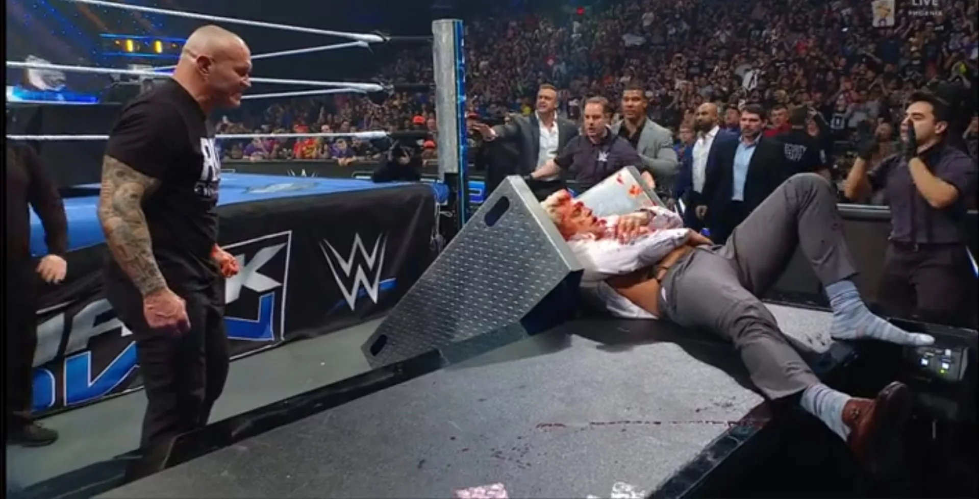WWE SmackDown Cody Rhodes Randy Orton Sangre