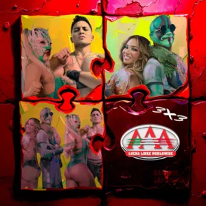 3x3 LUCHA LIBRE AAA 18 de abril de 2026 | Mr. Iguana y Lola Vice vs. La Hiedra y Dinámico