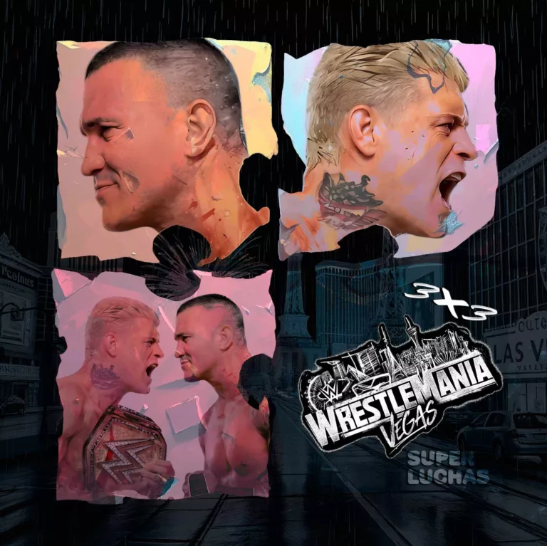 3x3 WWE WrestleMania 42 18 de abril 2026 | Cody Rhodes vs. Randy Orton