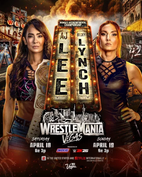 AJ Lee Becky Lynch WrestleMania