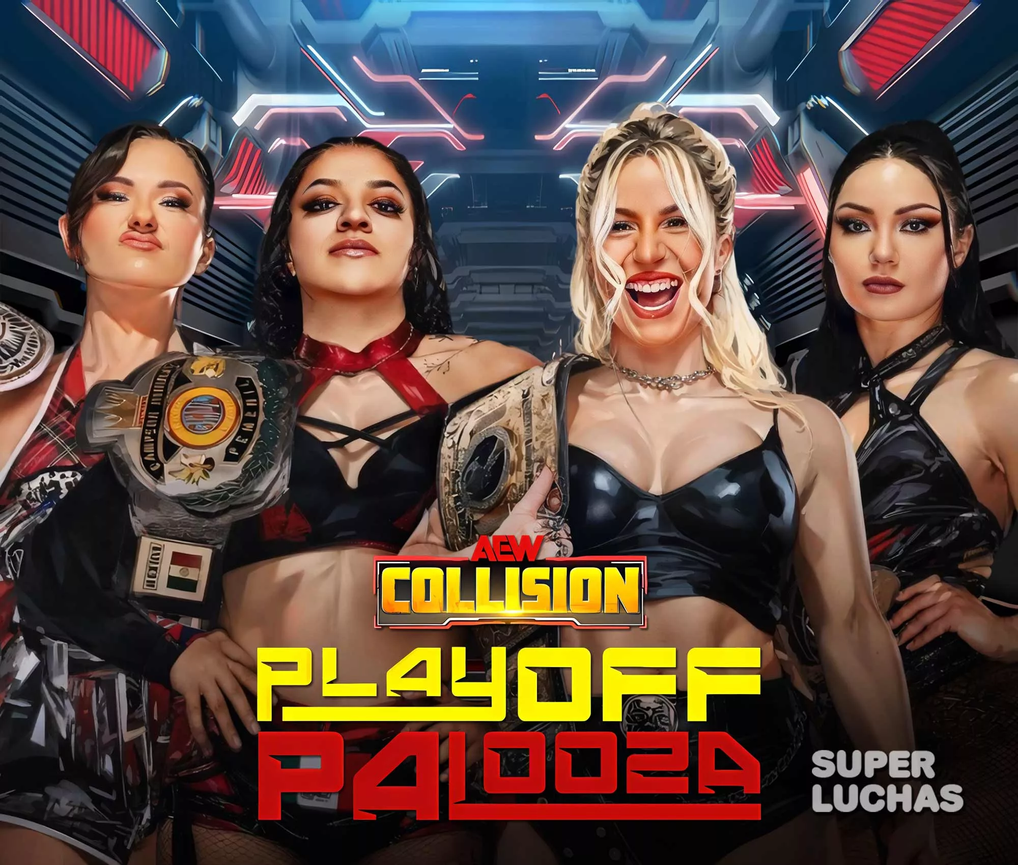 Cobertura y resultados AEW Collision 25 de abril 2026 | Persephone y Alex Windsor vs. Thekla y Skye Blue