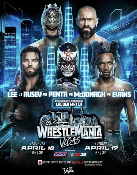 Penta Dragon Lee Rusev WrestleMania