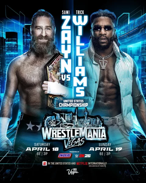Sami Zayn Trick Williams WrestleMania