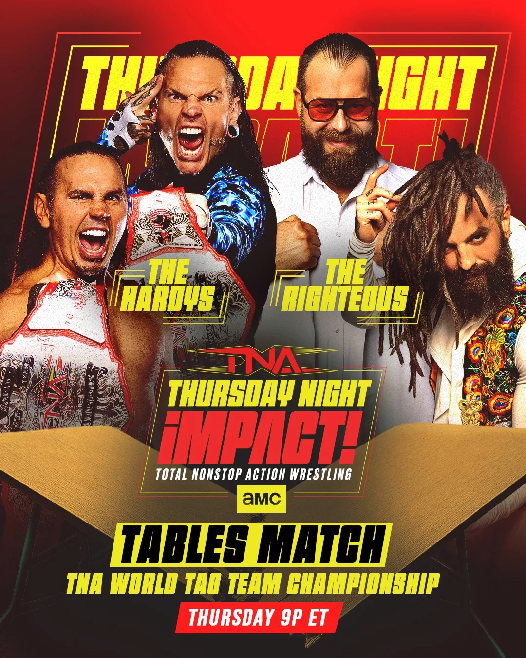 Previo TNA Thursday Night iMPACT! 9 de abril 2026 | The Hardys vs. The Righteous
