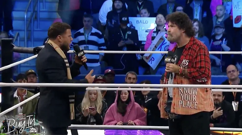 Double or Nothing mjf Mick Foley durante AEW Double or Nothing