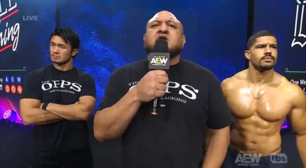AEW Dynamite 13 mayo 2026 The Opps Katsuyori Shibata Samoa Joe Anthony Bowens