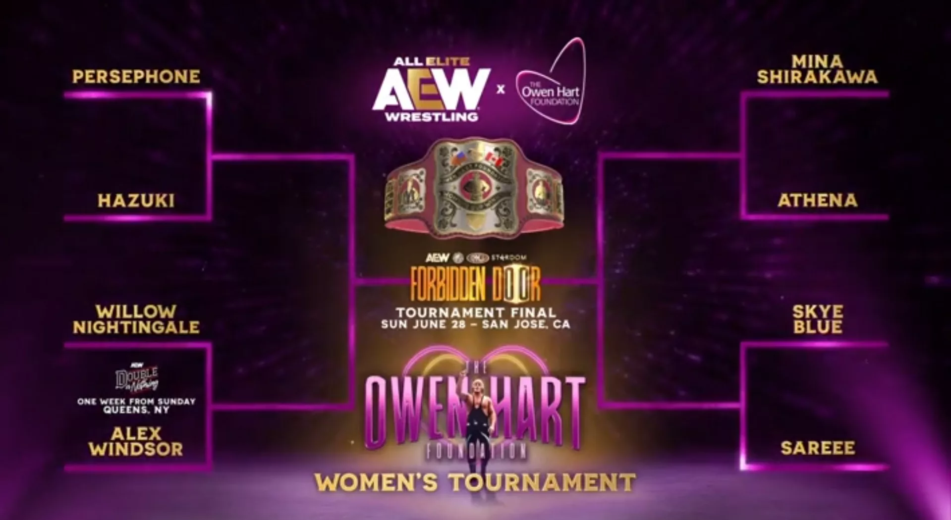 AEW Dynamite 13 mayo 2026 Torneo Owen Hart Brackets 2026 Mujeres