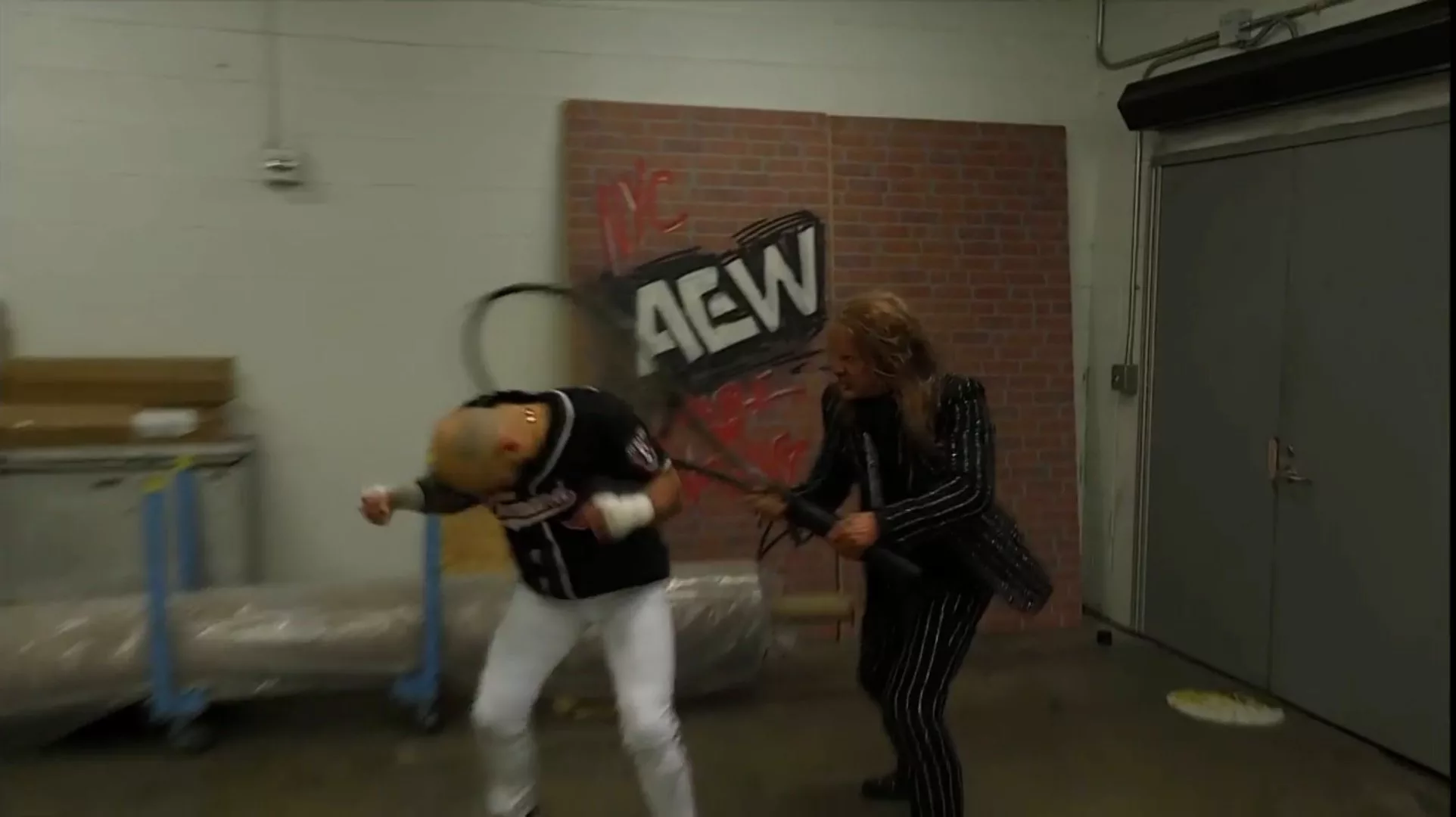 Chris Jericho y Ricochet en Double or Nothing durante AEW Double or Nothing