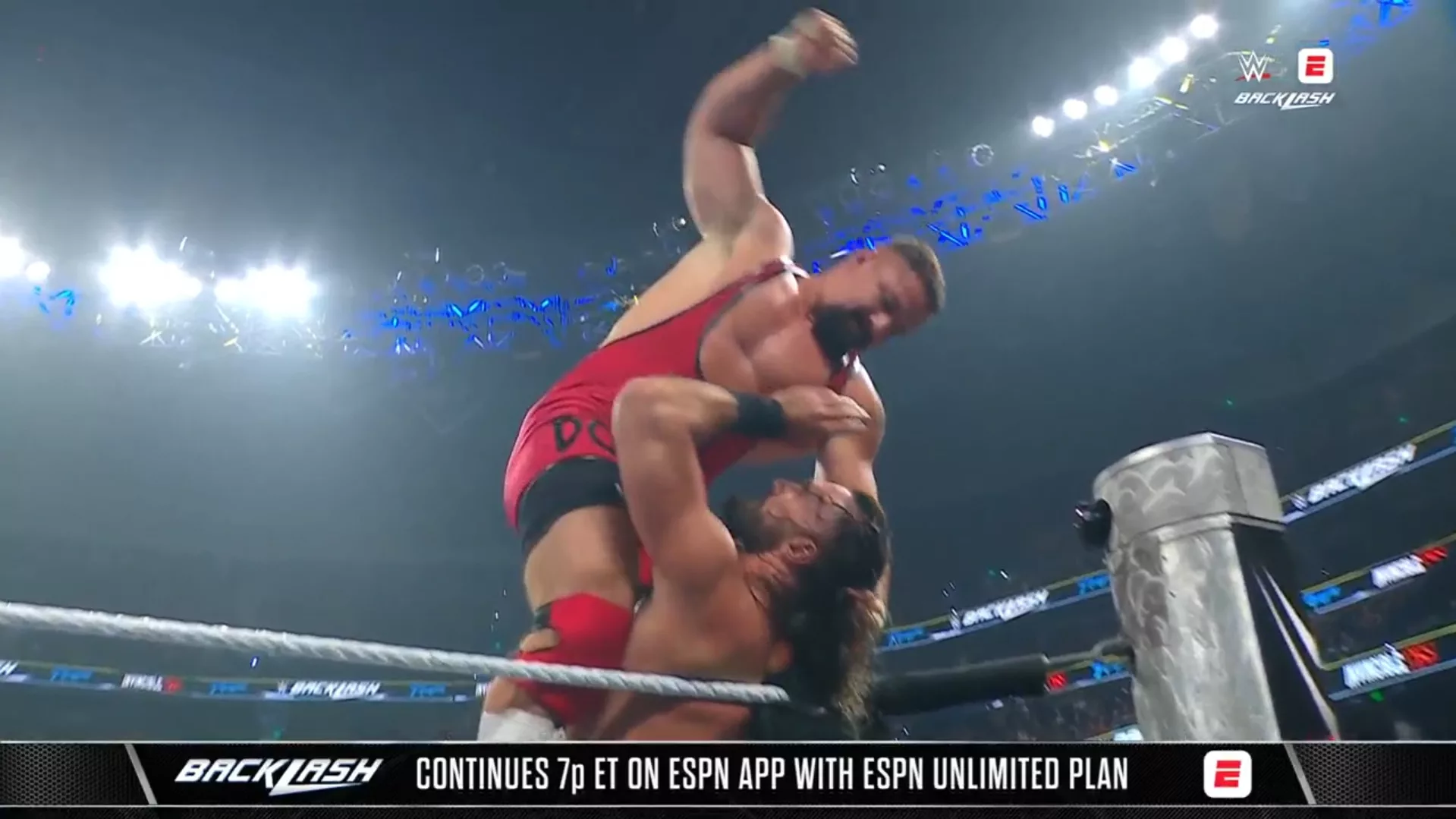 Seth Rollins Bron Breakker WWE Backlash 2026