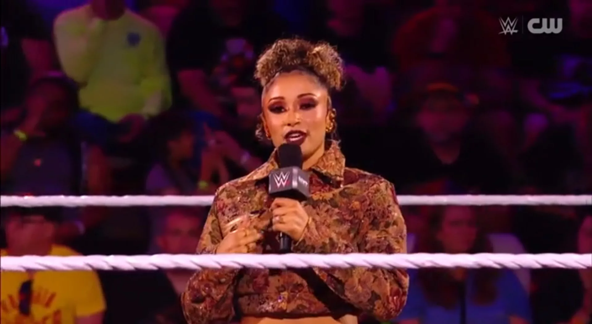 Kelani Jordan durante WWE NXT