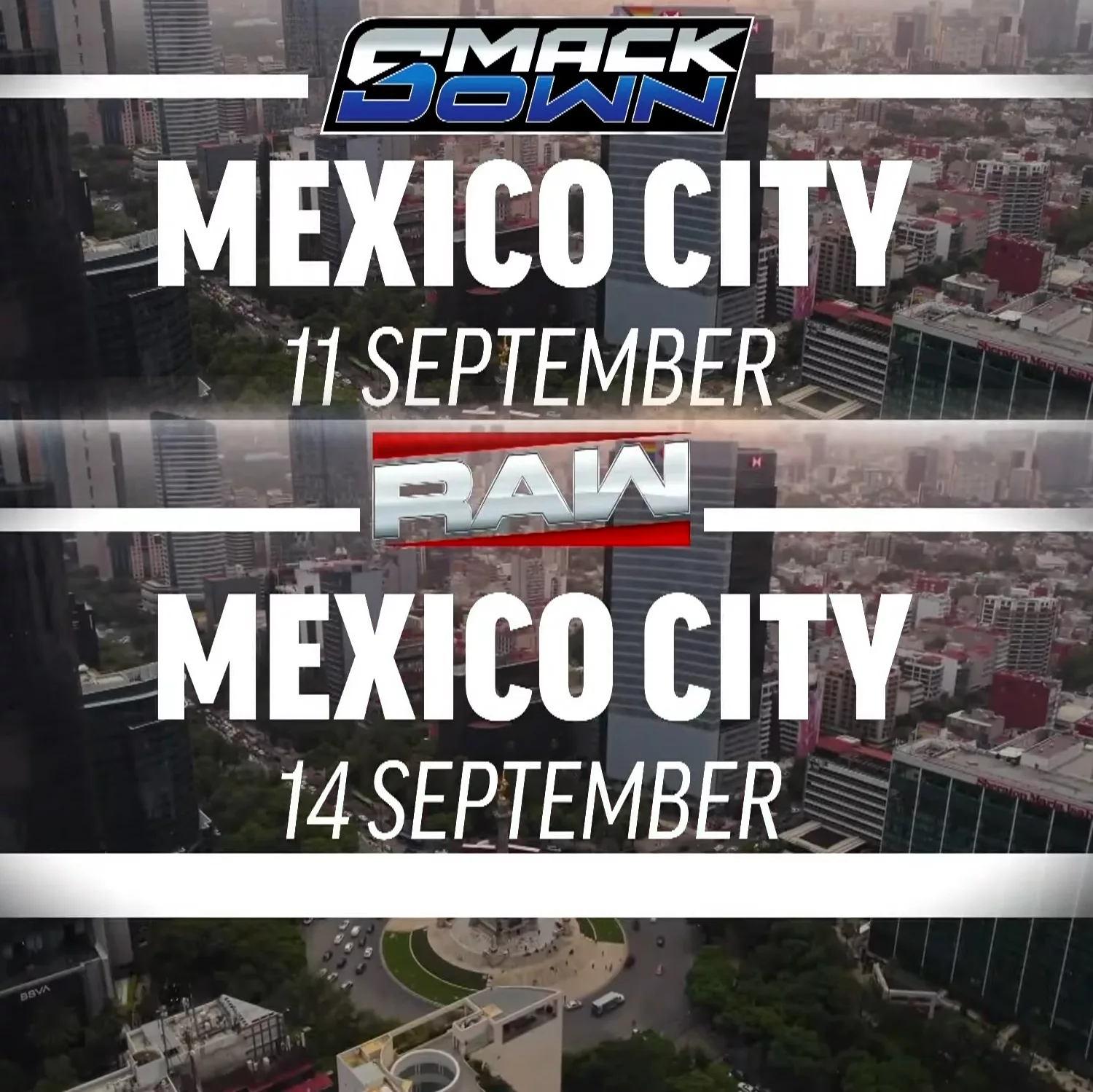 WWE Raw y WWE SmackDown, en vivo desde México en septiembre de 2026