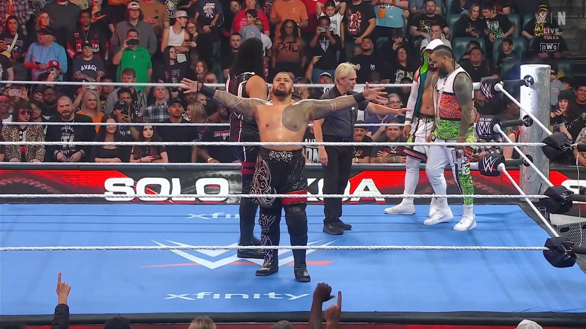 WWE SmackDown 1 mayo 2026 Talla Tonga Solo Sikoa The Usos