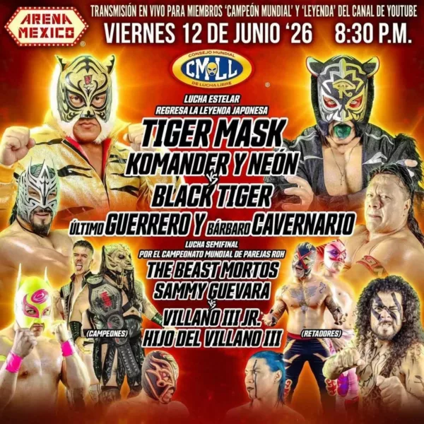 CMLL 12 de junio 2026