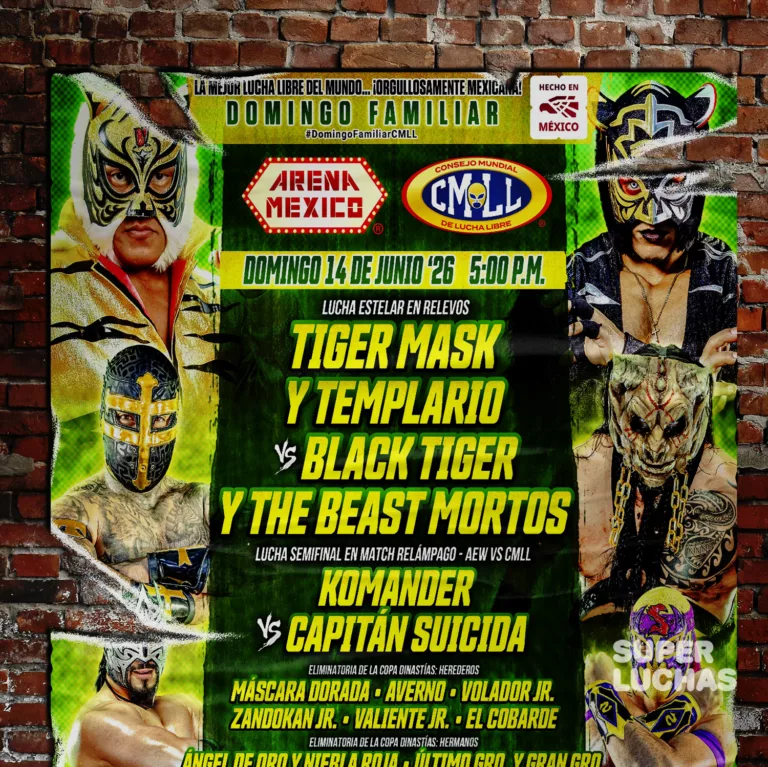 CMLL Arena México 14 de junio 2026