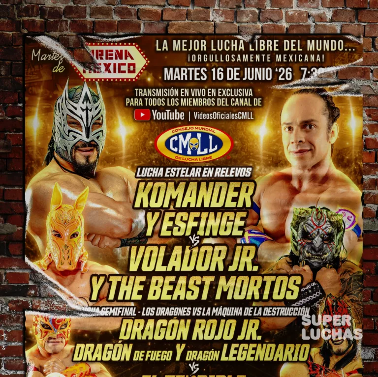 CMLL Arena Coliseo 16 de junio 2026