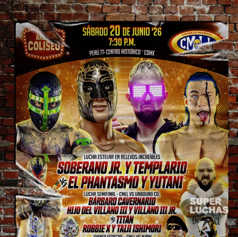 CMLL Arena Coliseo 20 de junio 2026