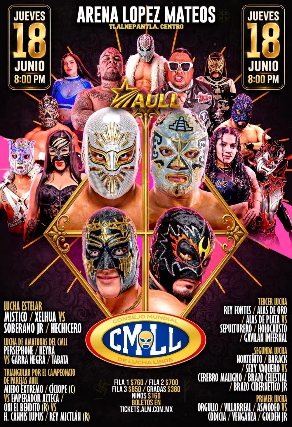 CMLL Arena López Mateos 18 de junio 2026