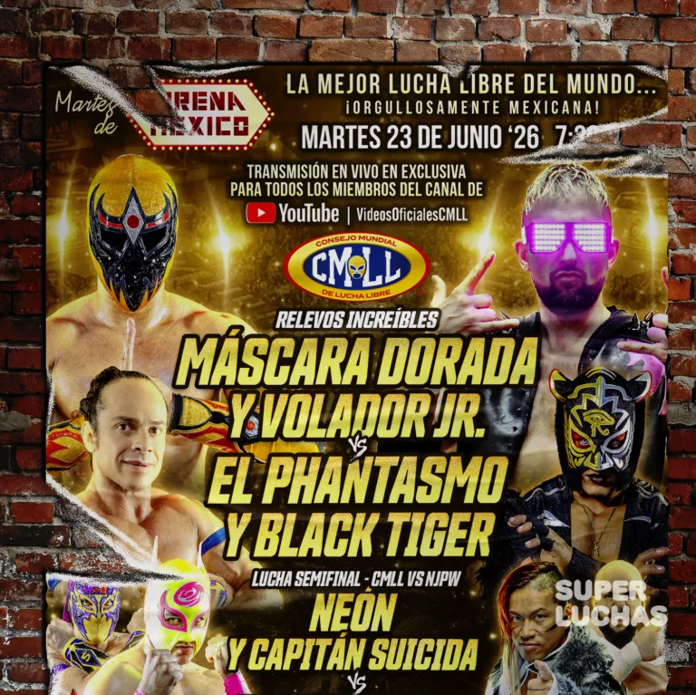CMLL Arena Mexico 23 de junio 2026.