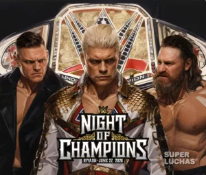 Cobertura y resultados WWE Night of Champions 2026 | Cody Rhodes vs. Gunther vs. Sami Zayn