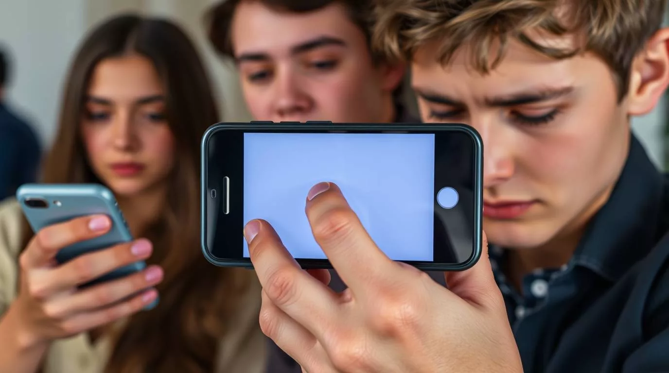 Jóvenes con celular