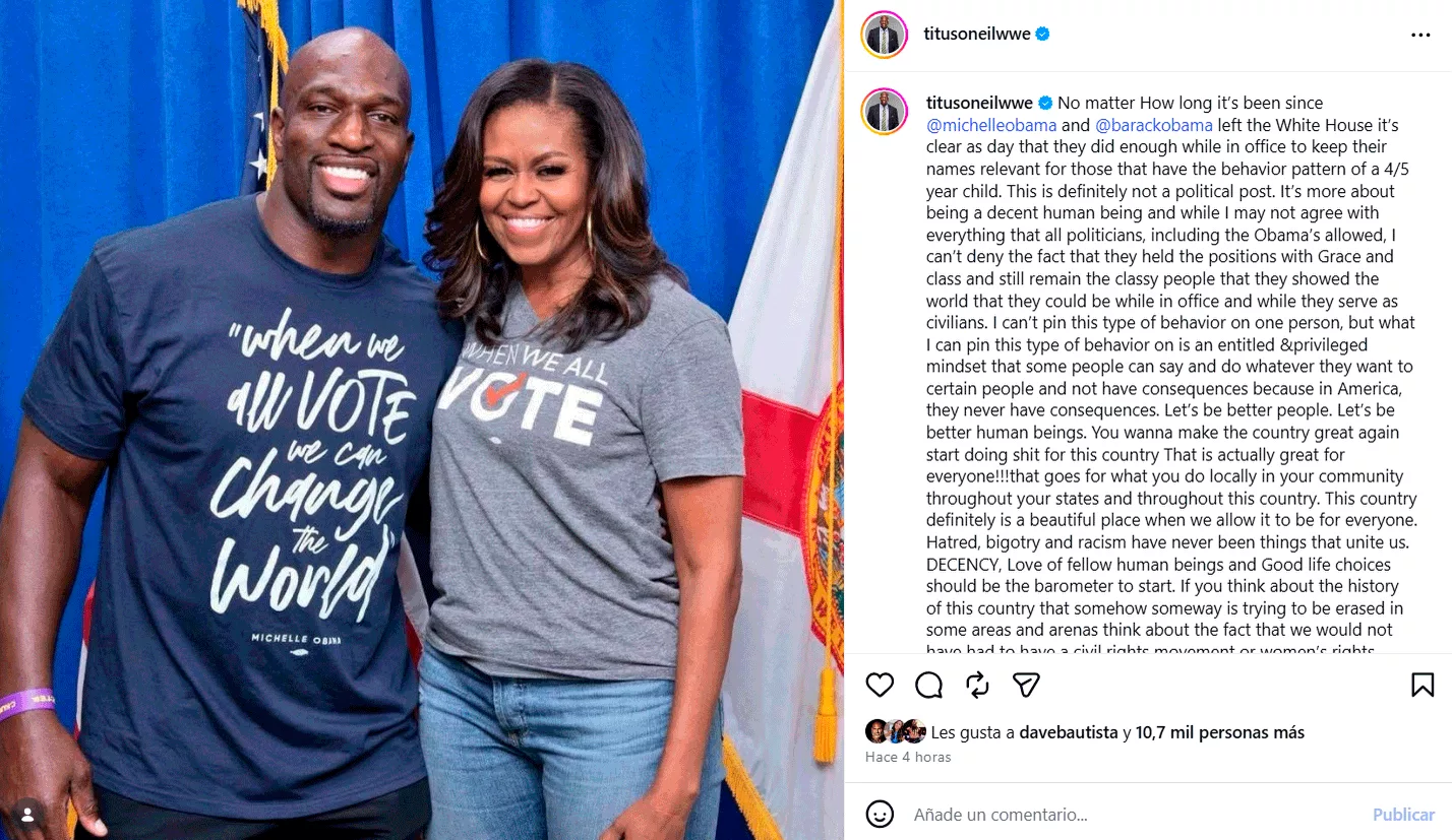 Titus O'Neil Michelle Obama