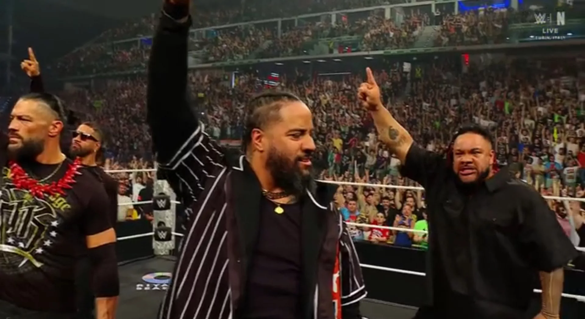 WWE Raw 01 junio 2026 Jacob Fatu Roman Reigns Jimmy Uso Jey Uso