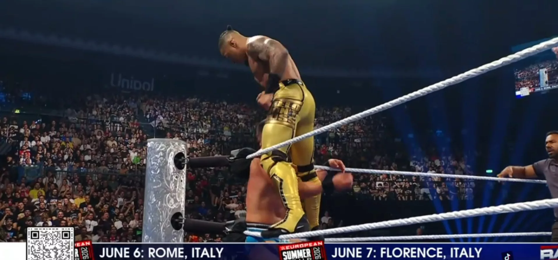 Carmelo Hayes y Ricky Saints en WWE SmackDown