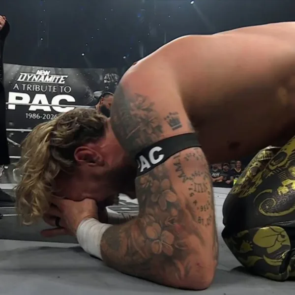 Will Ospreay llora en el tributo a PAC en el AEW Dynamite del 30 de septiembre de 2026