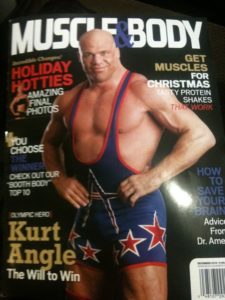 Kurt Angle portada de la Revista Muscle & Body