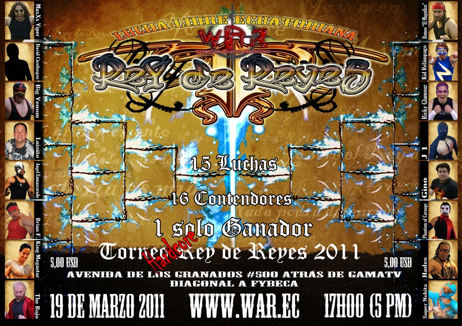 rey de reyes web fin Poster oficial evento WAR: Rey de Reyes 2011
