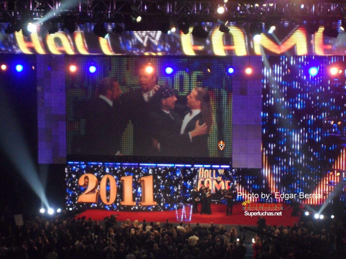 The Kliq se rencuentra en la Ceremonia de Alistamiento de Shawn Michaels al WWE Hall of Fame Class 2011 / Photo by: Edgar Bernal