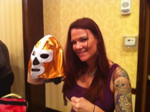 Lita también es fan del Dr. Mascara (Atlanta, Georgia, 2 abril 2011) / Photo by: Súper Luchas