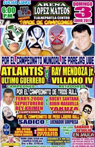 uwe_3jul UWE “Tarde de Campeones” (3 de julio): Guerreros de la Atlántida vs. La Dinastía Imperial por el Campeonato de Parejas UWE 1