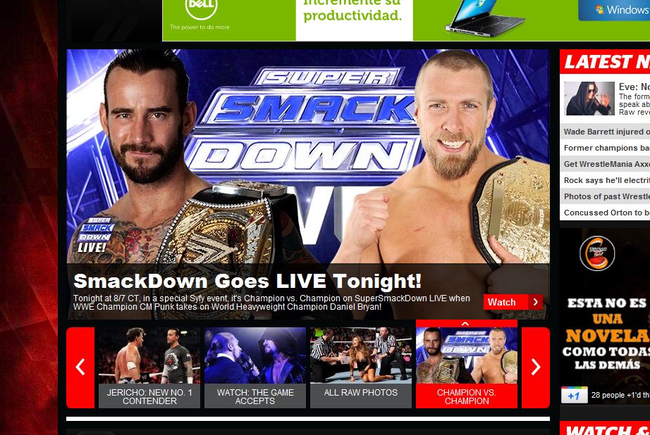 Cmpunkdanielbryan WWE SmackDown será en vivo esta noche - Anunciada una lucha Campeón vs Campeón 1